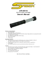 ATD Tools SABER ATD-80118 Owner'S Manual preview