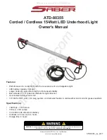 ATD Tools Saber ATD-80355 Owner'S Manual preview