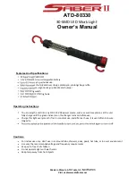 ATD Tools Saber II Owner'S Manual preview