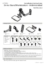 Preview for 1 page of Atdec A-STSWW-A Installation Instructions Manual