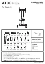 Preview for 1 page of Atdec AD-TVC-45 Installation Manual