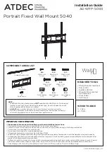 Atdec AD-WFP-5040 Installation Manual preview