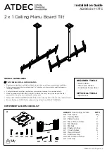 Preview for 1 page of Atdec ADBS-2x1-17TC Installation Manual