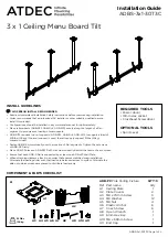 Preview for 1 page of Atdec ADBS-3x1-30T3C Installation Manual