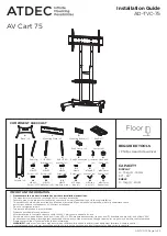 Preview for 1 page of Atdec AV Cart 75 Installation Manual