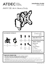 Atdec AWM-A13H Installation Manual preview