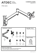 Preview for 1 page of Atdec AWM-A71 Installation Manual