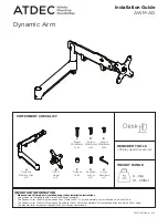 Preview for 1 page of Atdec AWM-AD Installation Manual