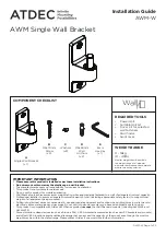 Atdec AWM-W Installation Manual preview