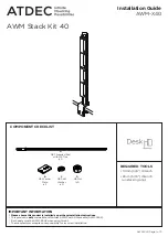 Preview for 1 page of Atdec AWM-X40 Installation Manual