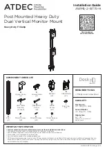 Atdec AWMS-2-BT75-H Installation Manual preview