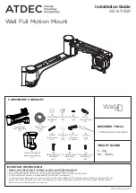 Preview for 1 page of Atdec SD-AT-DW Installation Manual