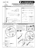 Preview for 1 page of Atdec Visidec Freestanding Double Installation Instructions