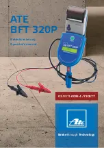 ATE BFT 320P Operator'S Manual предпросмотр