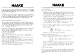 Preview for 4 page of ATE HAAKE A82 Manual