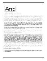 Предварительный просмотр 10 страницы Atec A580TM Installation Manual