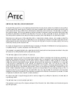 Предварительный просмотр 11 страницы Atec AX101SS Installation Manual