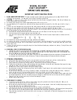 Preview for 1 page of Atec Easy Charger BC-91407 Operator'S Manual