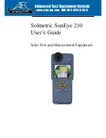 Atec Solmetric SunEye 210 User Manual preview