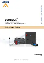 Ateis BOUTIQUE BTQ-SG Quick Start Manual preview