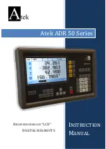 Preview for 1 page of Atek ADR 50 Series Instruction Manual