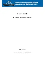 Preview for 1 page of Atek HP 8753D User Manual