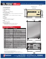 Предварительный просмотр 3 страницы Atek Spellman SL150kV Instruction Manual