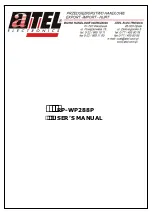 Atel Electronics RP-WP288P User Manual preview