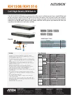 ATEN ALTUSEN KH1508 Specifications preview