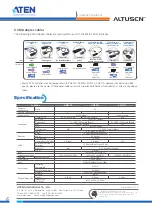 Preview for 6 page of ATEN Altusen KM0032 Specifications