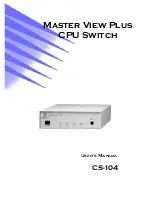 Preview for 1 page of ATEN CS-104 User Manual