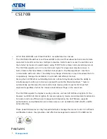 ATEN CS1708i Specifications предпросмотр