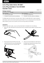 ATEN Lok-u-Plug 2X-EA07 Installation Manual предпросмотр