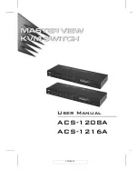 ATEN Master View ACS-1208A User Manual preview