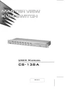 ATEN Master View CS-138A User Manual preview