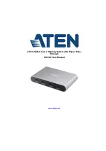 Preview for 1 page of ATEN US3342 User Manual