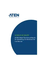 Preview for 1 page of ATEN VE2812PR User Manual