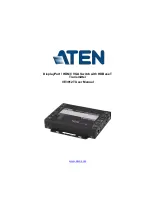 ATEN VE3912T User Manual preview