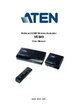 Preview for 1 page of ATEN VE849 User Manual