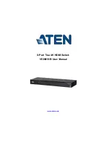 Предварительный просмотр 1 страницы ATEN VS0801HB User Manual