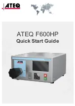 Preview for 1 page of ATEQ F600HP Quick Start Manual