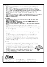 Предварительный просмотр 4 страницы Atera F-carrier 080 040 User Information