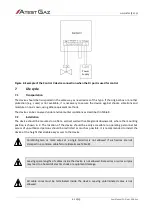 Предварительный просмотр 10 страницы Atest Gaz Control V User Manual