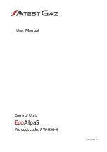 Предварительный просмотр 1 страницы Atest Gaz EcoAlpa5 User Manual