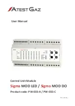 Preview for 1 page of Atest Gaz PW-033-A User Manual