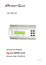 Preview for 1 page of Atest Gaz PW-033-B User Manual