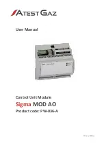 Atest Gaz PW-036-A User Manual preview