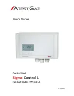 Preview for 1 page of Atest Gaz Sigma Control L User Manual