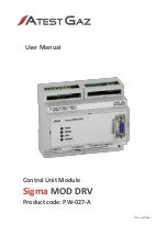 Atest Gaz Sigma MOD DRV User Manual preview