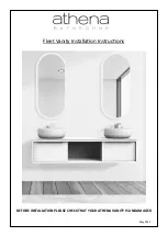 Athena BATHROOMS Fleet Vanity Installation Instructions Manual предпросмотр